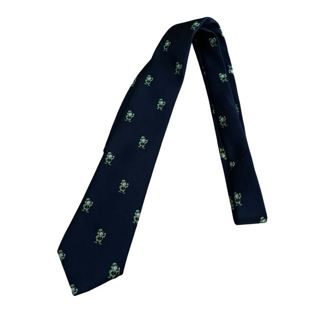 Vintage Van Driver Greenwich Stamford Conn Navy Blue Leprechan Neck Tie